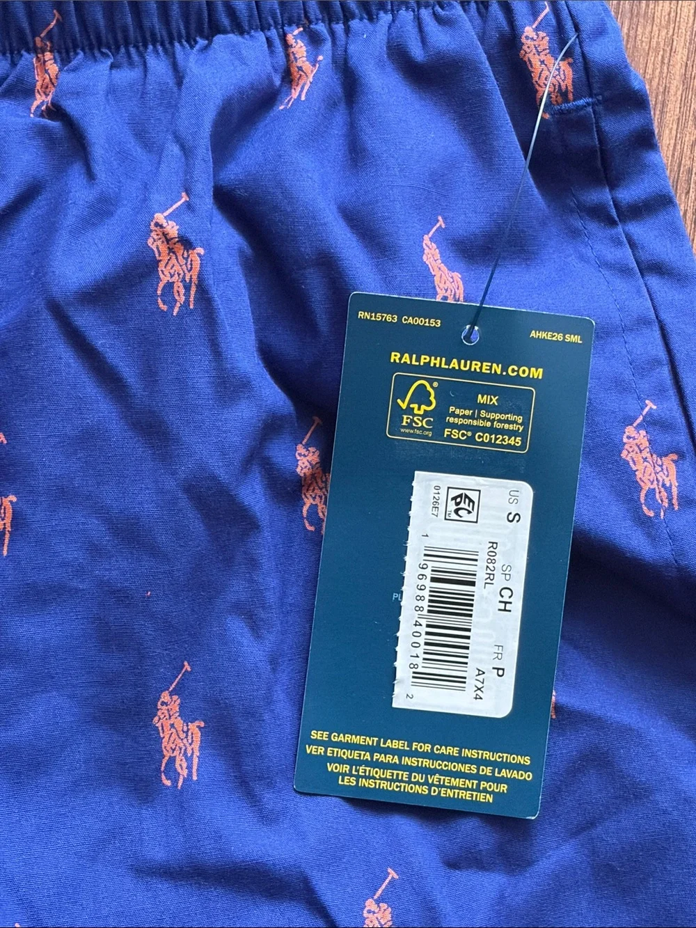 Polo Ralph Lauren Cotton Pajama Pant Pony Logo Blue Men’s Size S NWT